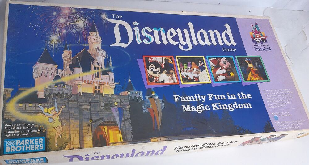 Vtg 1990 The Disneyland Game Parker Brothers 35 Years Magic Kingdom READ